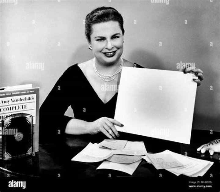 amy vanderbilt - Trivia, Family, Bio