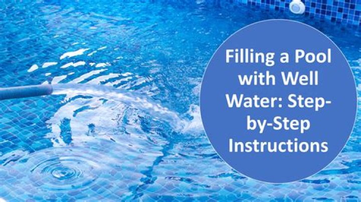 Can I top off my pool with well water?