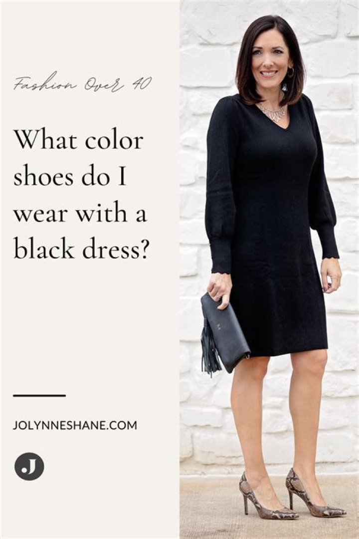 Can I wear white shoes with a black dress?