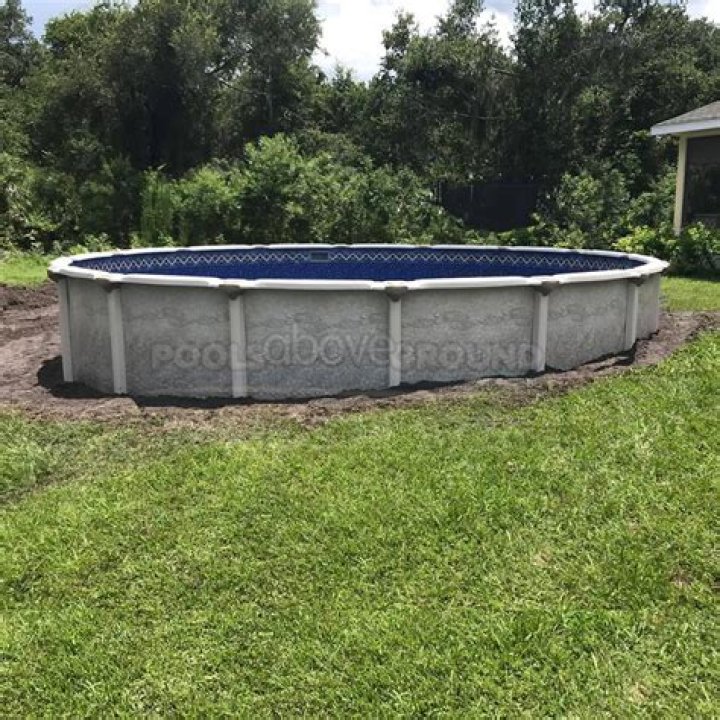 Can you partially bury above ground pool?
