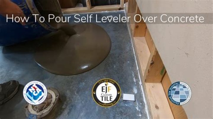 Can you use self leveler over tile?