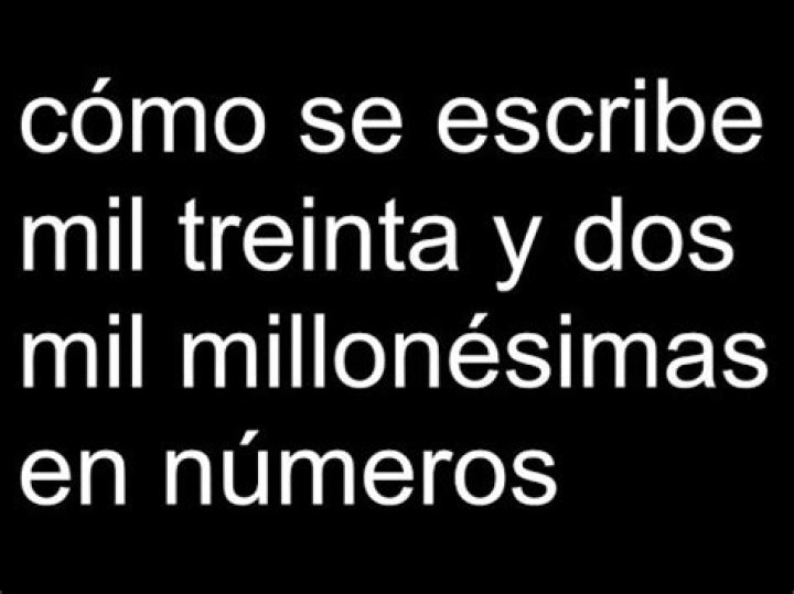 ¿Cómo se escribe un mil?