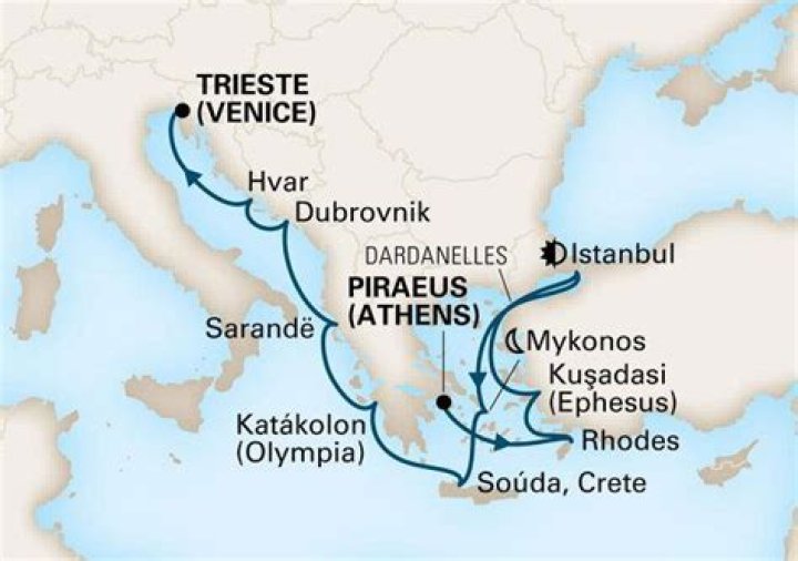 Luxury Cruises From Athens to Venice