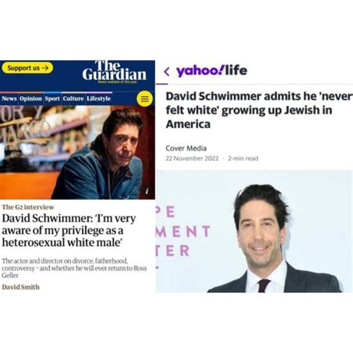 David Schwimmer: ‘I’m very aware of my own privilege as a heterosexual white male’