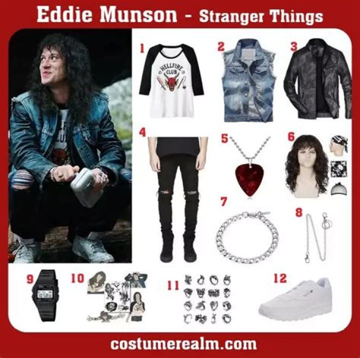 DIY Halloween costume for Eddie Munson from Stranger Things