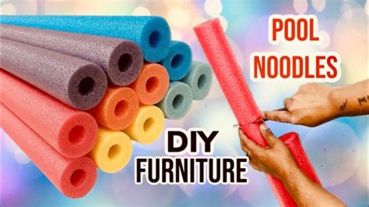 How do you cover pool noodles with fabric?