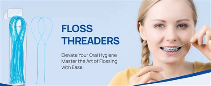 How do you floss with a threader?