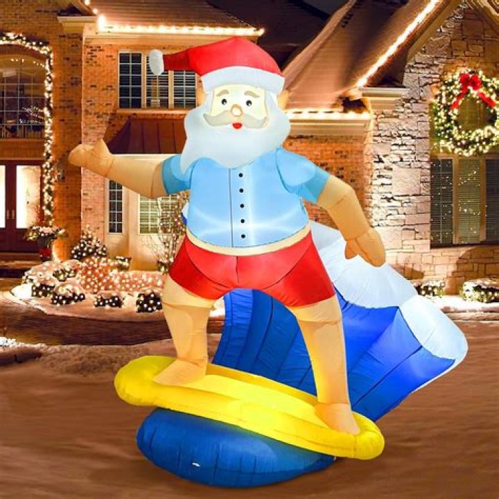 How do you get water out of Christmas inflatables?