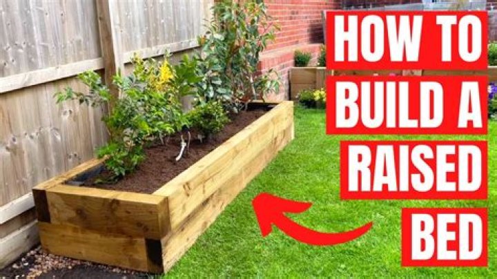 How do you make raised beds with logs?