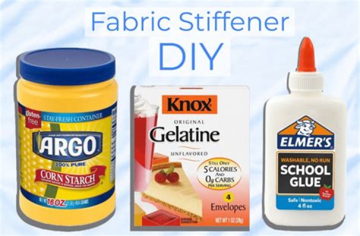 How do you make stiffen fabric stiffener?