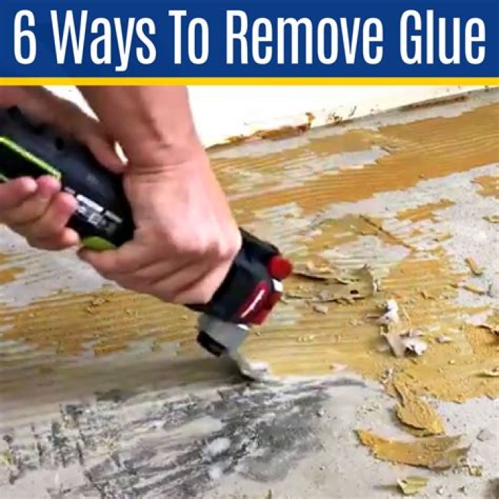 How do you remove glue from the back of ceramic tile?