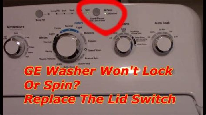 How do you replace a lid switch on a washing machine?