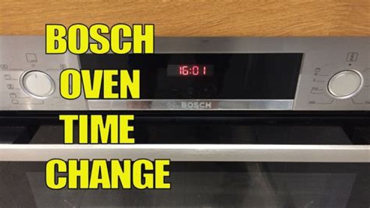 How do you reset a Bosch oven?