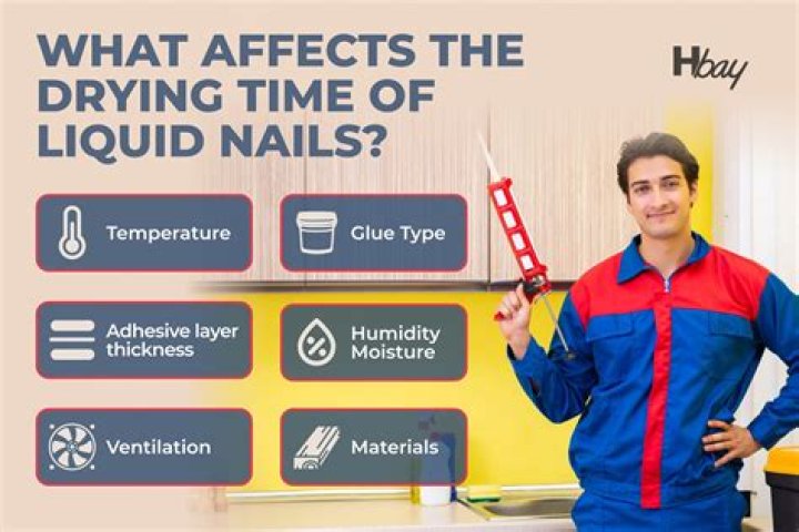 How long does liquid nail take to dry?