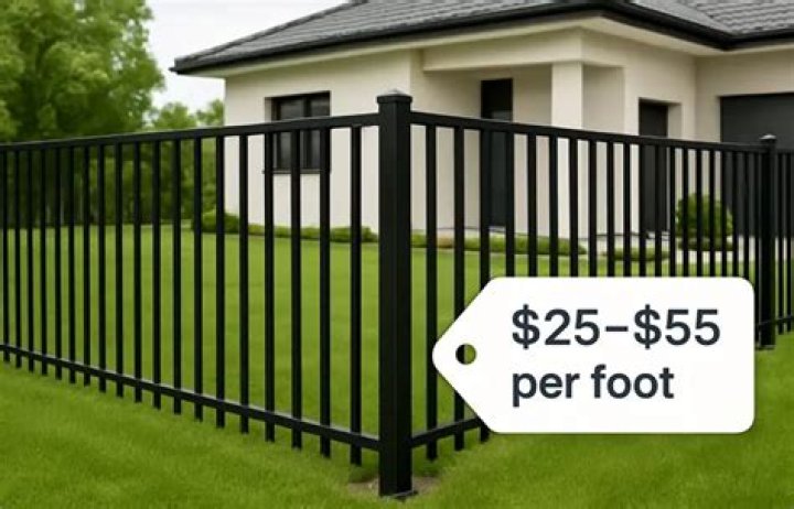 How much does an aluminum fence cost per foot?