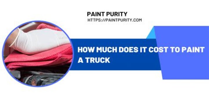 How much does it cost to paint a truck bed?
