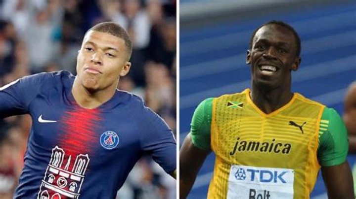 Is Mbappe faster than Usain Bolt?