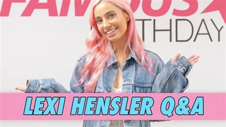Lexi Hensler Q&A | Famous Birthdays