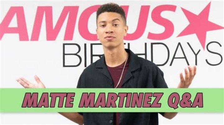Matte Martinez Q&A | Famous Birthdays