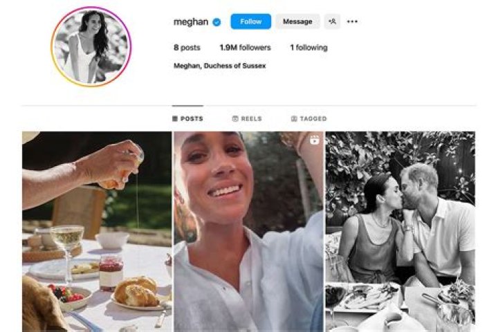 Does Meghan Markle have an Instagram account?