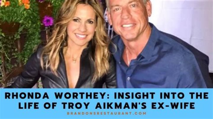 Rhonda Worthey Wiki and Facts about Troy Aikman’s Ex-Wife.
