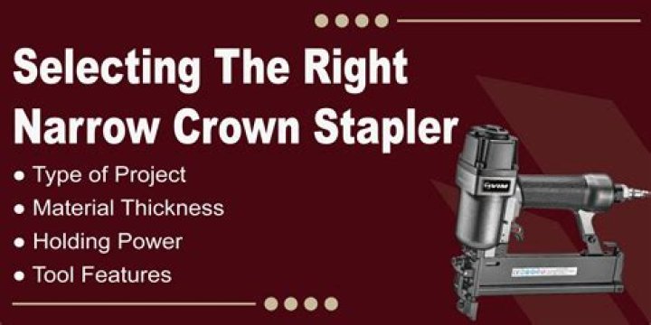 What are narrow crown staples used for?