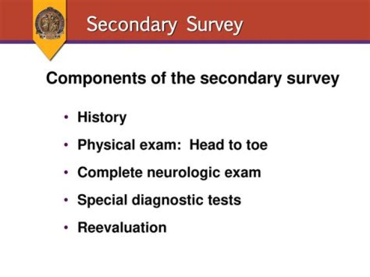 What are the components of a secondary assessment?