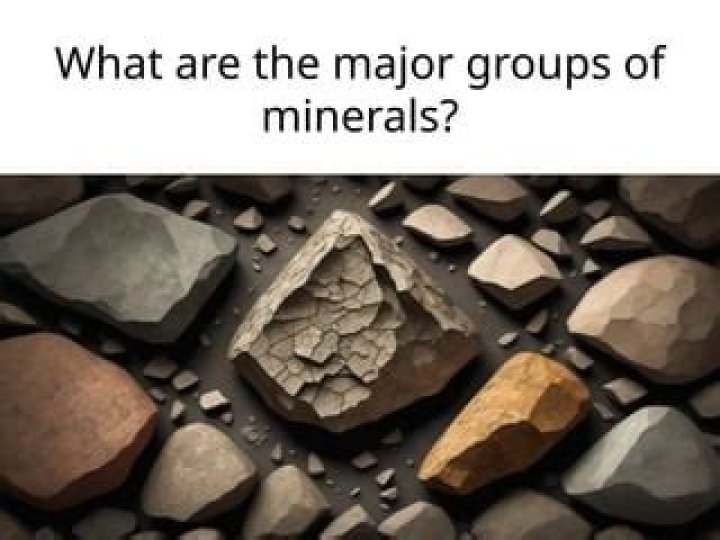 What are the major groups of minerals?