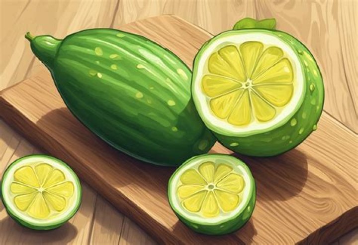 What does a lemon cucumber look like?