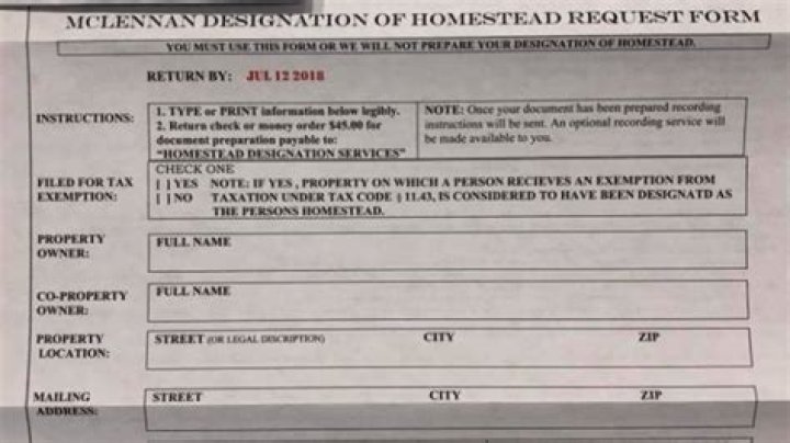 What is a designation of Homestead?
