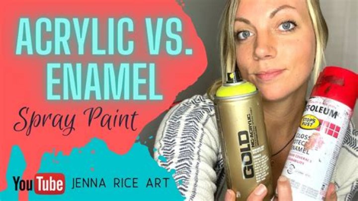 What is enamel spray paint?