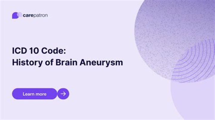 What is the ICD 10 code for family history of brain aneurysm?