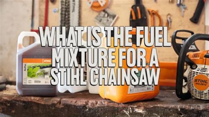 What is the oil ratio for a Stihl chainsaw?