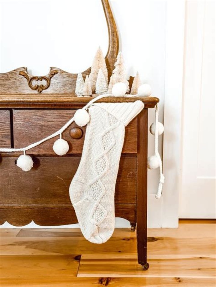 Where do you hang stockings in an apartment?