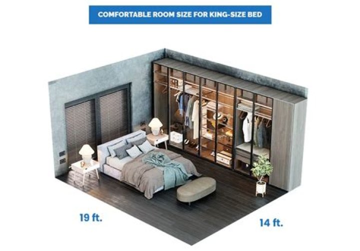 Will a king size bed fit in a 13×12 room?